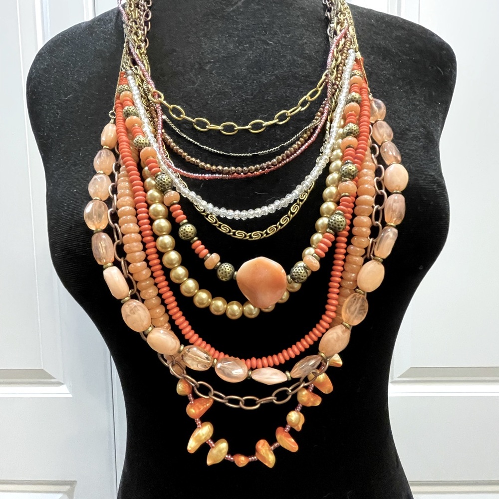 NWT Chico’s Corinna multi strand necklace